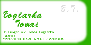 boglarka tomai business card