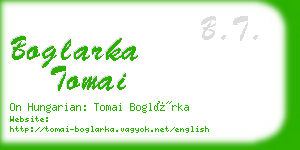 boglarka tomai business card